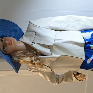 Massimo Dutti studio genuine sheep Leather cropped jacket